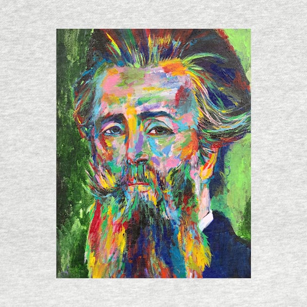 HERMAN MELVILLE acrylic portrait .1 by lautir